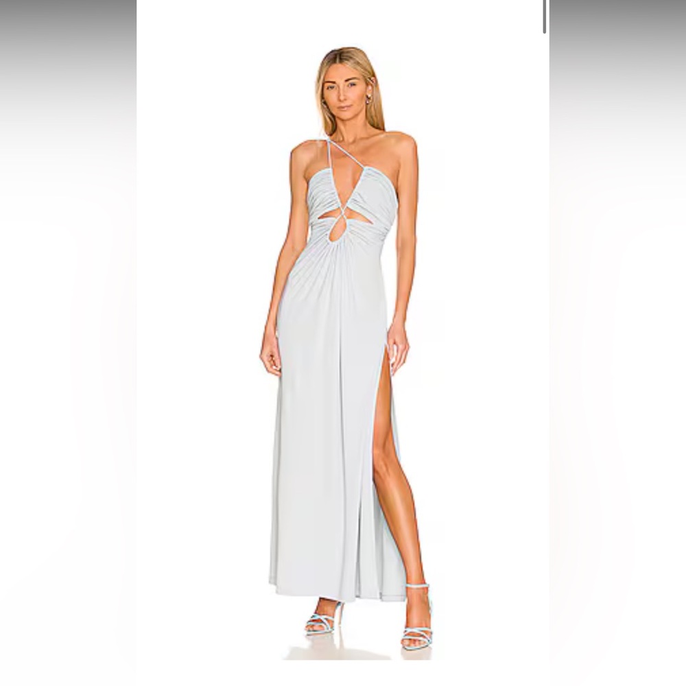 L'ACADEMIE Katya Maxi Dress in Light Blue size small new